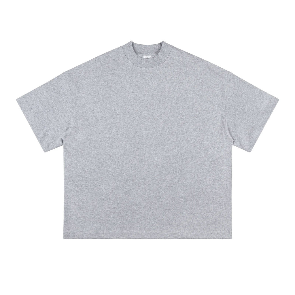 Heavyweight Oversized Mock-Neck Tee - COPPING THREADS - IDLT
