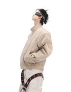 Heavyweight Studded Spine Embroidered Harrington Jacket - COPPING THREADS - ArguE CulturE