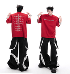 Heavyweight Studded Spine Embroidery Tee - COPPING THREADS - ArguE CulturE