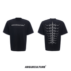 Heavyweight Studded Spine Embroidery Tee - COPPING THREADS - ArguE CulturE