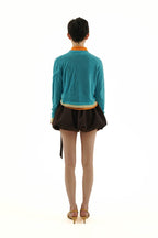 Heavyweight Wool Pleated Bow - Tie Bubble Skirt - COPPING THREADS - MOROMORO