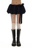 Heavyweight Wool Pleated Bow - Tie Bubble Skirt - COPPING THREADS - MOROMORO