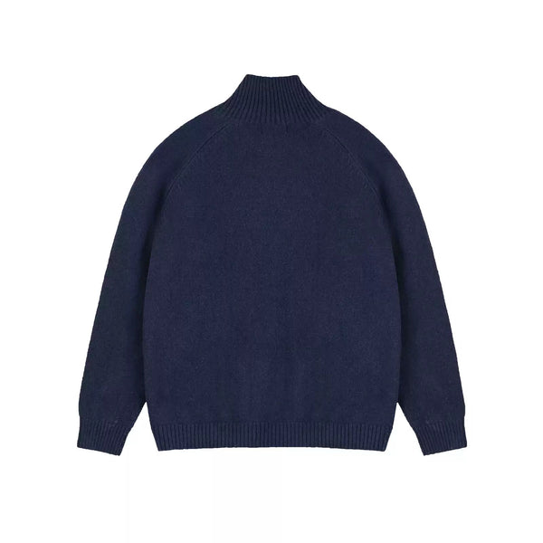 High-Neck Knit Cardigan - COPPING THREADS - IDLT