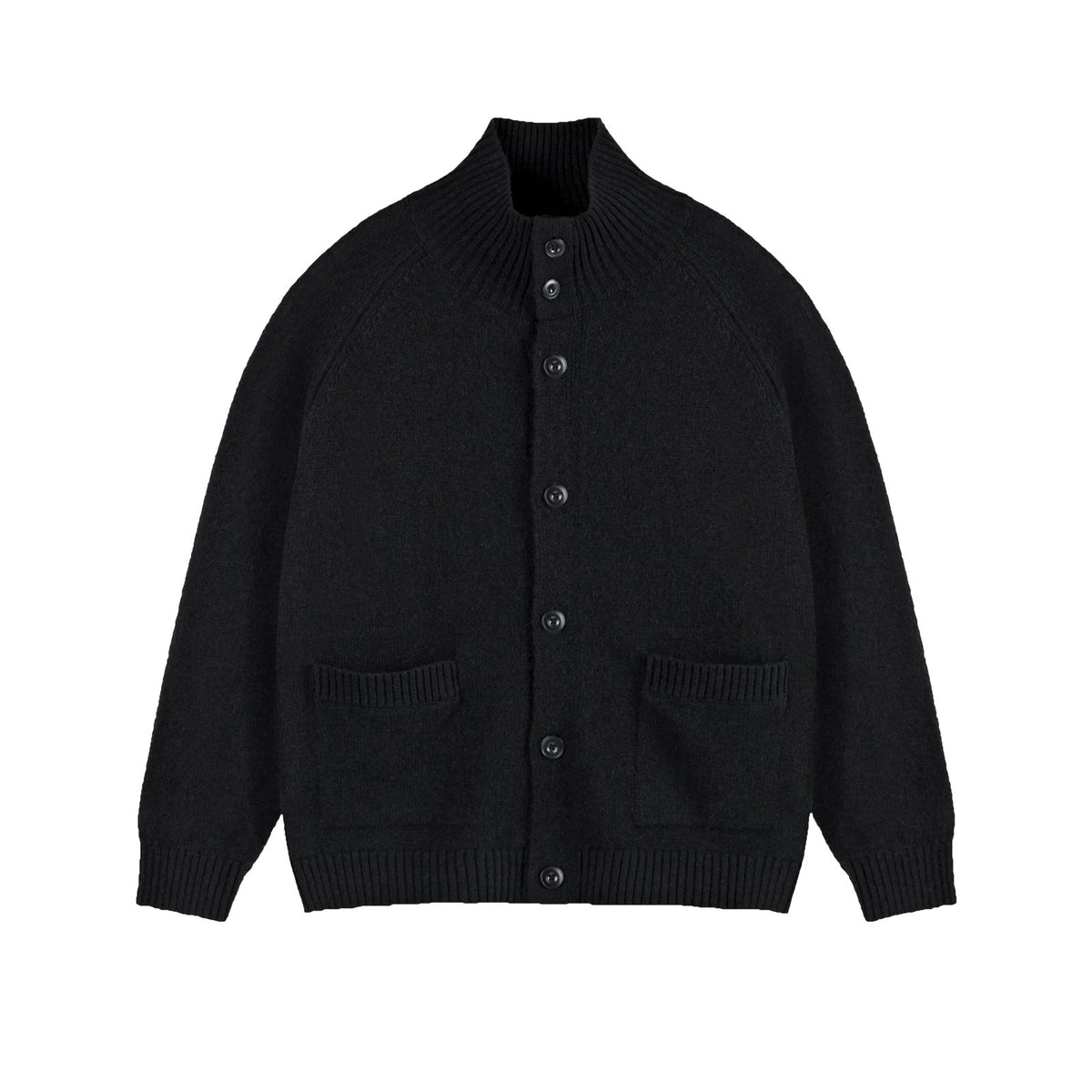 High-Neck Knit Cardigan - COPPING THREADS - IDLT Main image