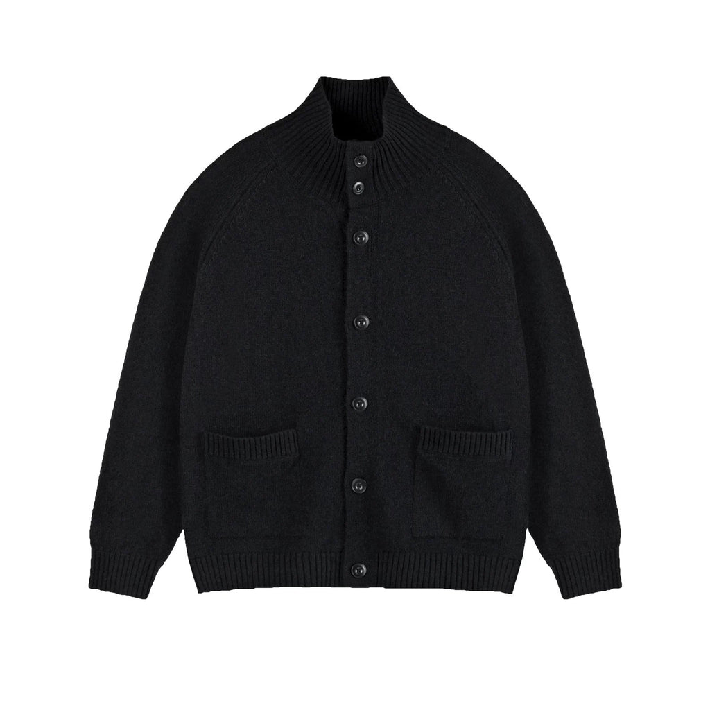 High-Neck Knit Cardigan - COPPING THREADS - IDLT