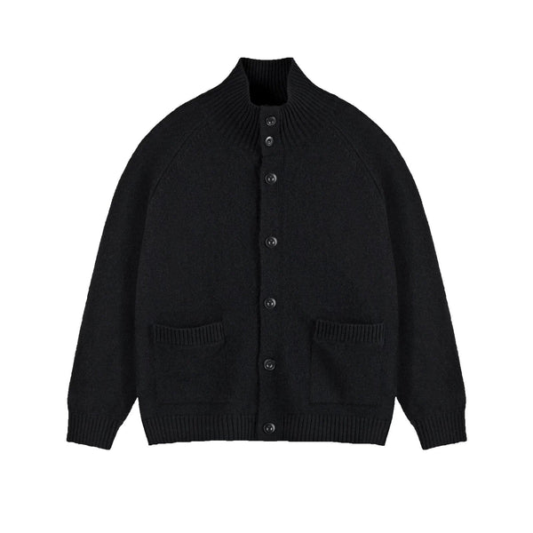 High-Neck Knit Cardigan - COPPING THREADS - IDLT