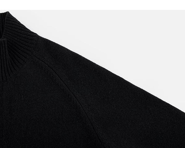 High-Neck Knit Cardigan - COPPING THREADS - IDLT