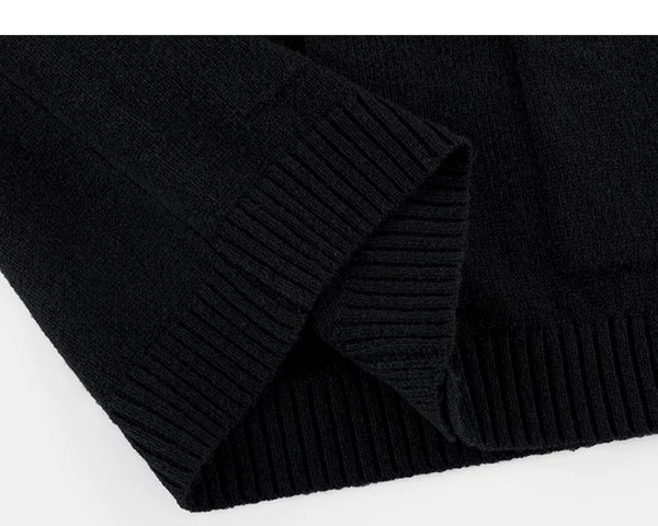 High-Neck Knit Cardigan - COPPING THREADS - IDLT