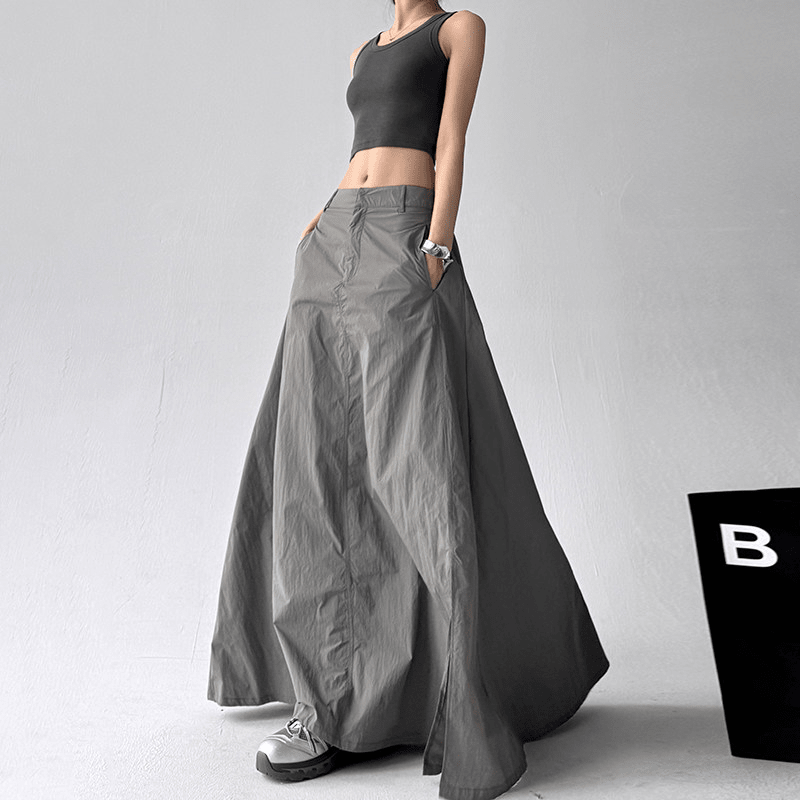 High-Waist A-Line Maxi Skirt – CT525 Secondary image
