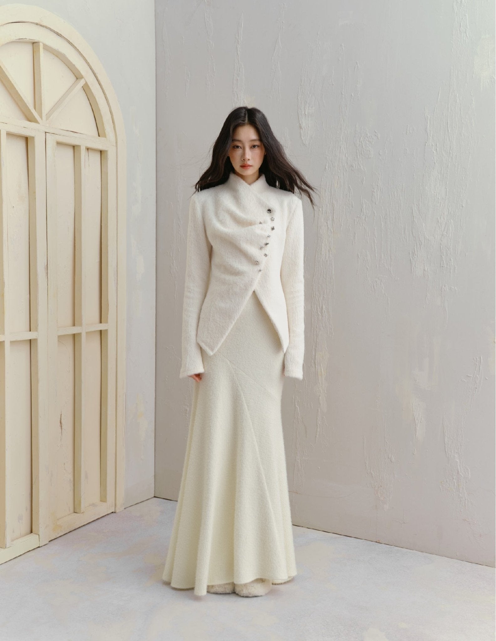 High - Waist A - Line Mermaid Skirt - COPPING THREADS - SALTHE