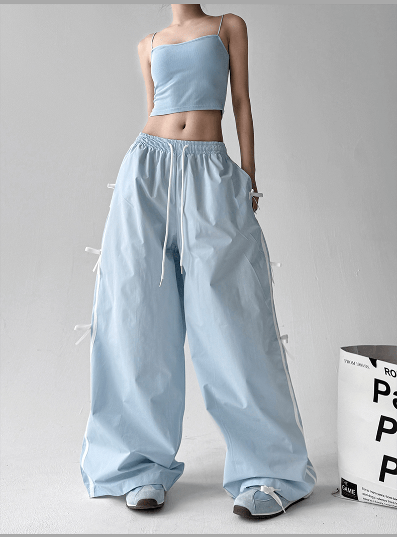 High Waist Bow - Tie Side Cargo Pants - COPPING THREADS - CT Select