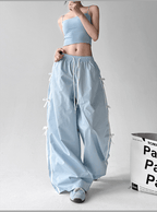 High Waist Bow - Tie Side Cargo Pants - COPPING THREADS - CT Select