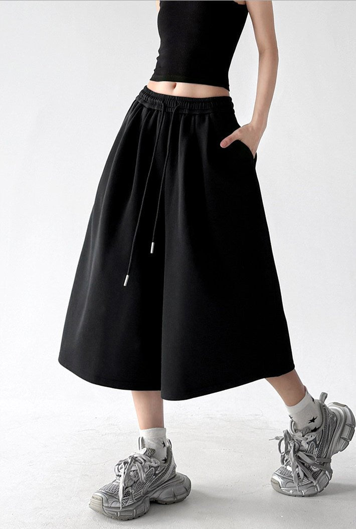 High-Waist Cropped Wide-Leg Sweatpants - CT6251 Zweitbild