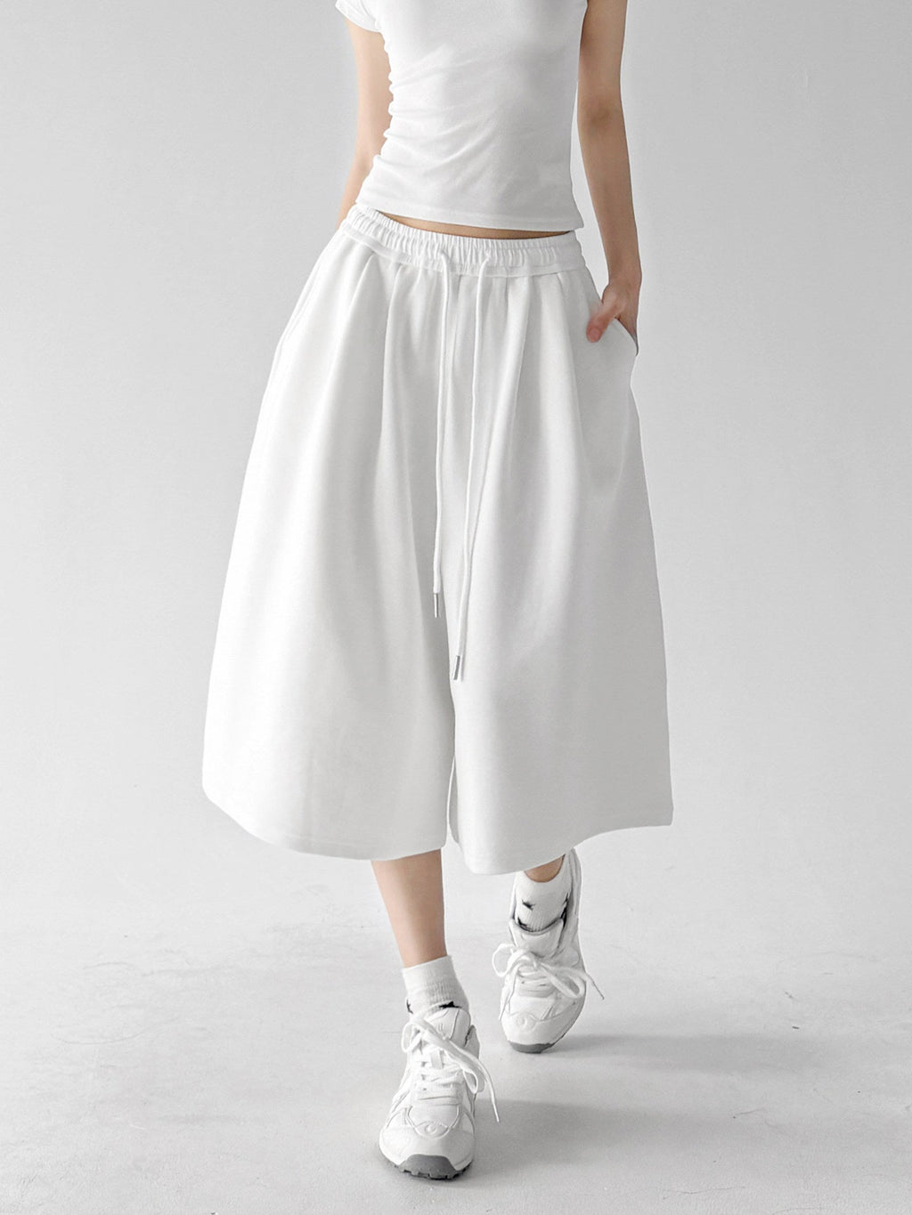 High-Waist Cropped Wide-Leg Sweatpants - CT6251 - COPPING THREADS - CT ORIGINALS