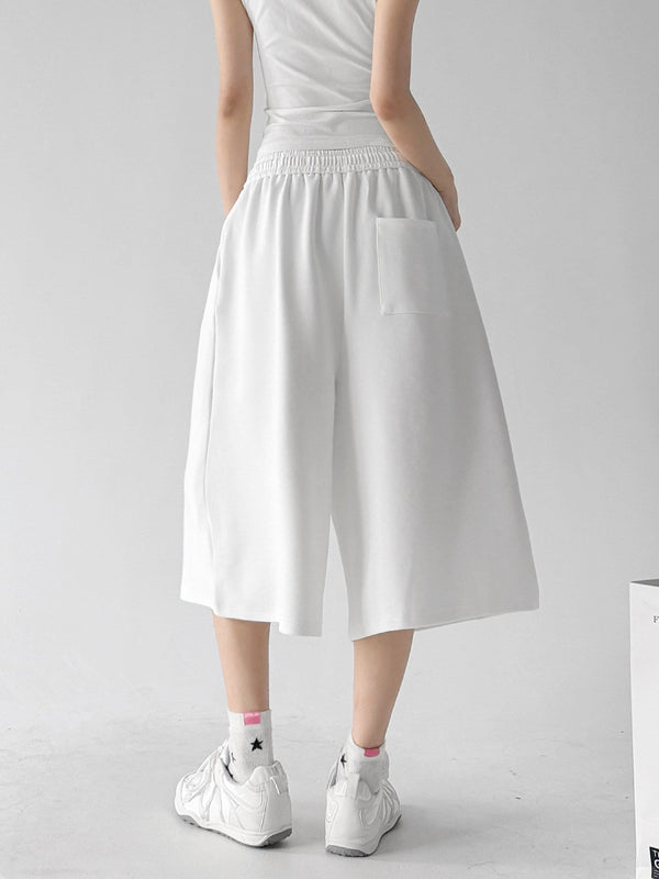 High-Waist Cropped Wide-Leg Sweatpants - CT6251 - COPPING THREADS - CT ORIGINALS