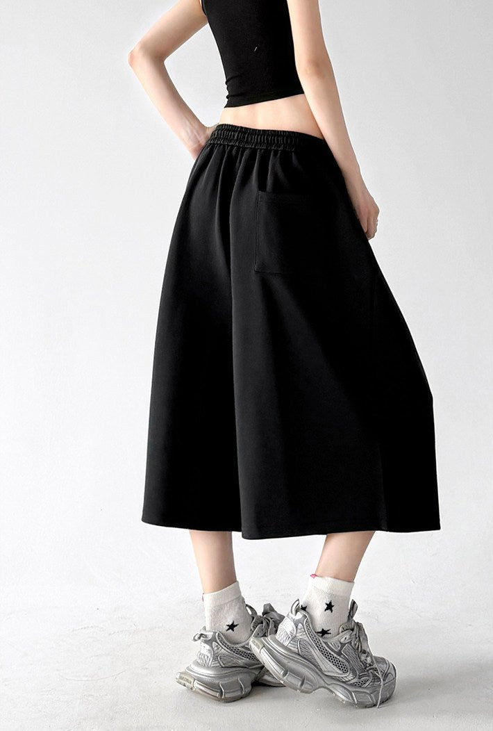 High-Waist Cropped Wide-Leg Sweatpants - CT6251 - COPPING THREADS - CT ORIGINALS