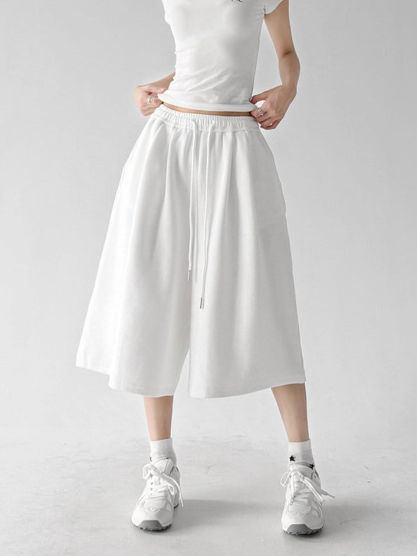 High-Waist Cropped Wide-Leg Sweatpants - CT6251 - COPPING THREADS - CT ORIGINALS