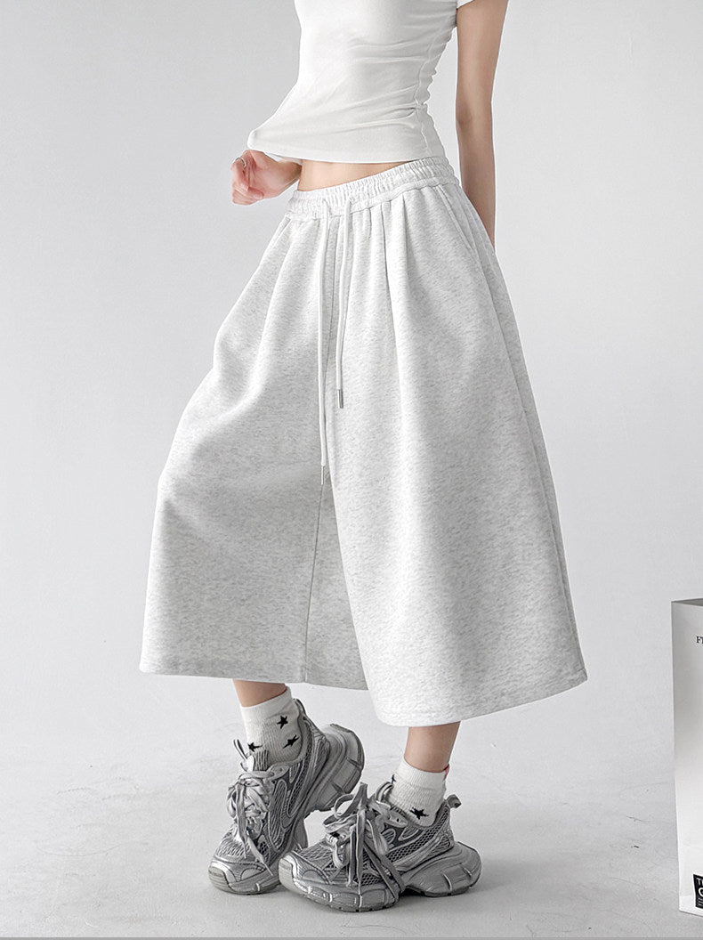 High-Waist Cropped Wide-Leg Sweatpants - CT6251 - COPPING THREADS - CT ORIGINALS