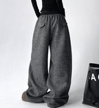 High Waist Drape Effect Wide - Leg Pants - COPPING THREADS - CT Select