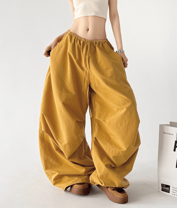 High Waist Drawstring Cargo Pants - CT6652 - COPPING THREADS - CT Select