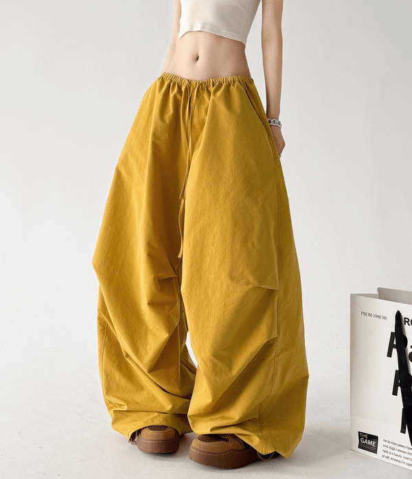 High Waist Drawstring Cargo Pants - CT6652 - COPPING THREADS - CT Select