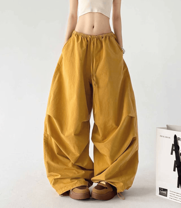 High Waist Drawstring Cargo Pants - CT6652 - COPPING THREADS - CT Select