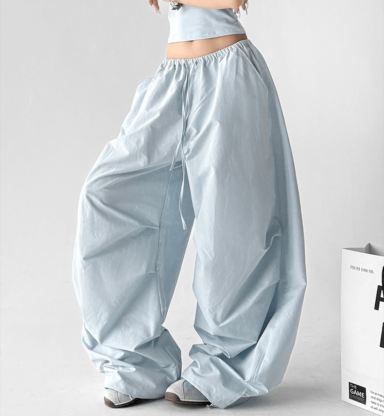 High Waist Drawstring Cargo Pants - CT6652 - COPPING THREADS - CT Select