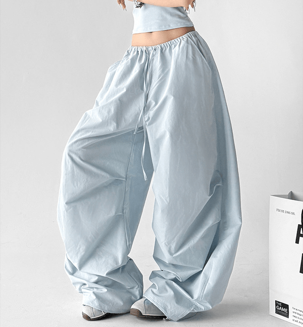 High Waist Drawstring Cargo Pants - CT6652 - COPPING THREADS - CT Select
