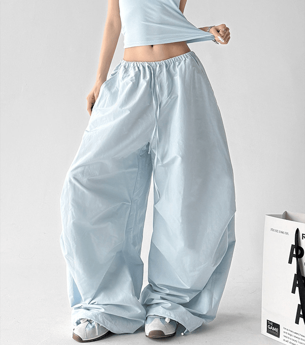 High Waist Drawstring Cargo Pants - CT6652 - COPPING THREADS - CT Select