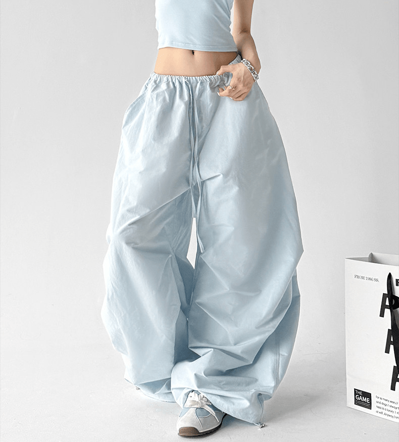 High Waist Drawstring Cargo Pants - CT6652 - COPPING THREADS - CT Select