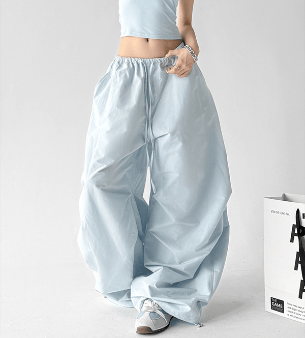High Waist Drawstring Cargo Pants - CT6652 - COPPING THREADS - CT Select