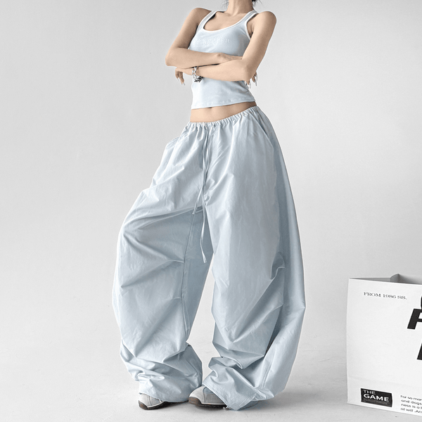 High Waist Drawstring Cargo Pants - CT6652 - COPPING THREADS - CT Select