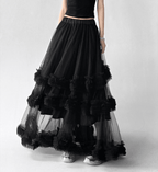 High - Waist Layered Tulle Maxi Skirt – CT5258 - COPPING THREADS - CT Select