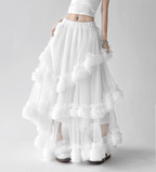 High - Waist Layered Tulle Maxi Skirt – CT5258 - COPPING THREADS - CT Select