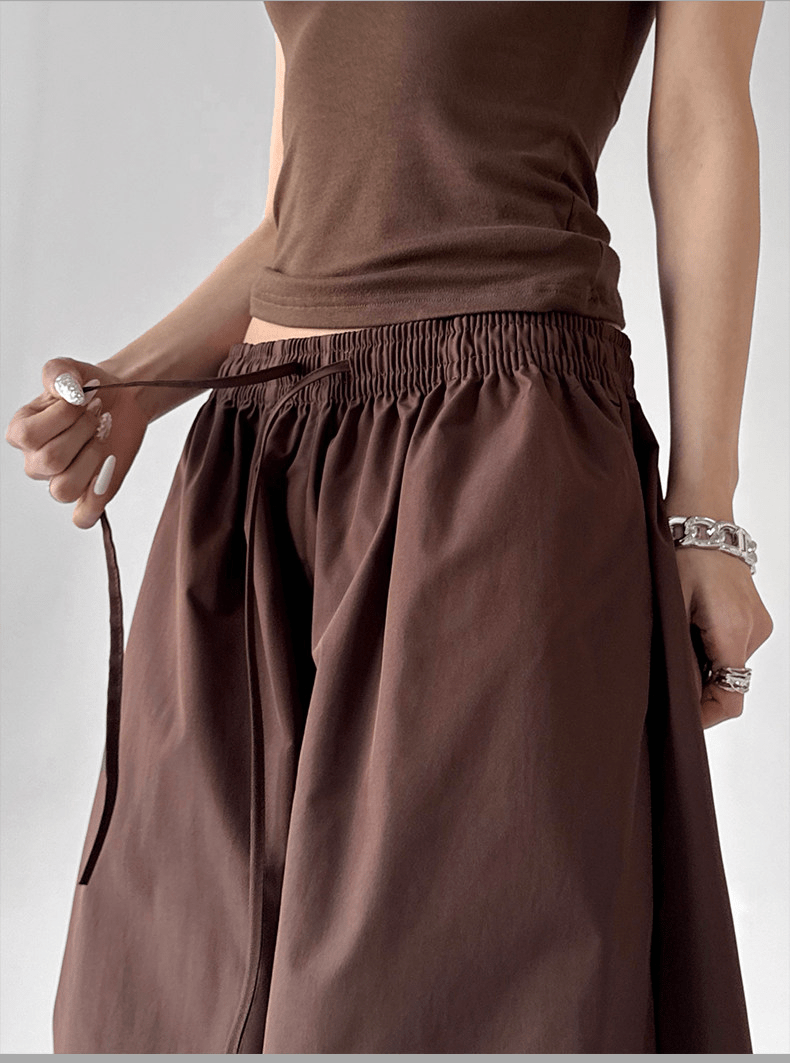 High - Waist Wide - Leg Drawstring Parachute Pants – CT6668 - COPPING THREADS - CT Select