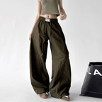 High - Waist Wide - Leg Parachute Cargo Pants – CT779 - COPPING THREADS - CT Select