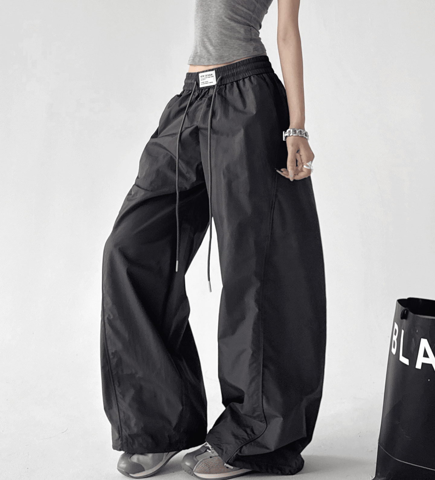 High - Waist Wide - Leg Parachute Cargo Pants – CT779 - COPPING THREADS - CT Select