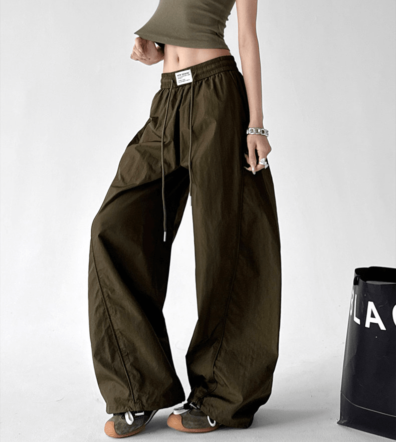 High - Waist Wide - Leg Parachute Cargo Pants – CT779 - COPPING THREADS - CT Select