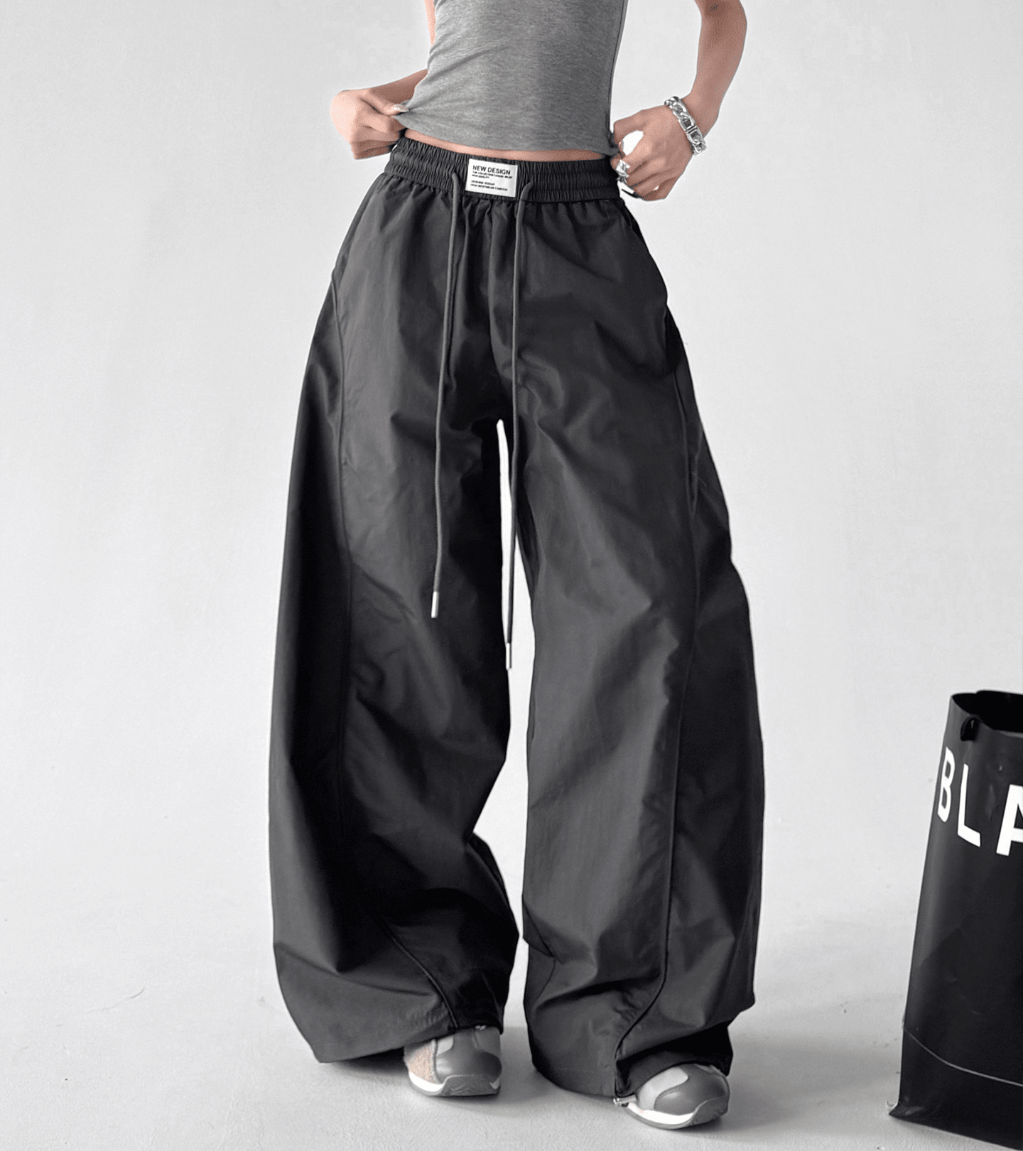 High - Waist Wide - Leg Parachute Cargo Pants – CT779 - COPPING THREADS - CT Select