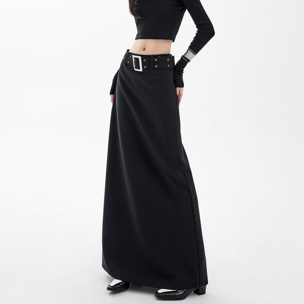 High - Waisted A - Line Skirt - COPPING THREADS - CHICISLAND