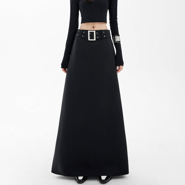 High - Waisted A - Line Skirt - COPPING THREADS - CHICISLAND