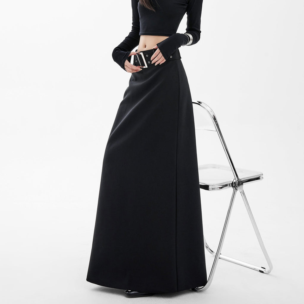 High - Waisted A - Line Skirt - COPPING THREADS - CHICISLAND