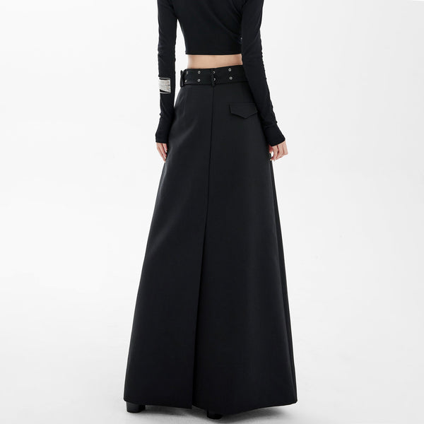 High - Waisted A - Line Skirt - COPPING THREADS - CHICISLAND
