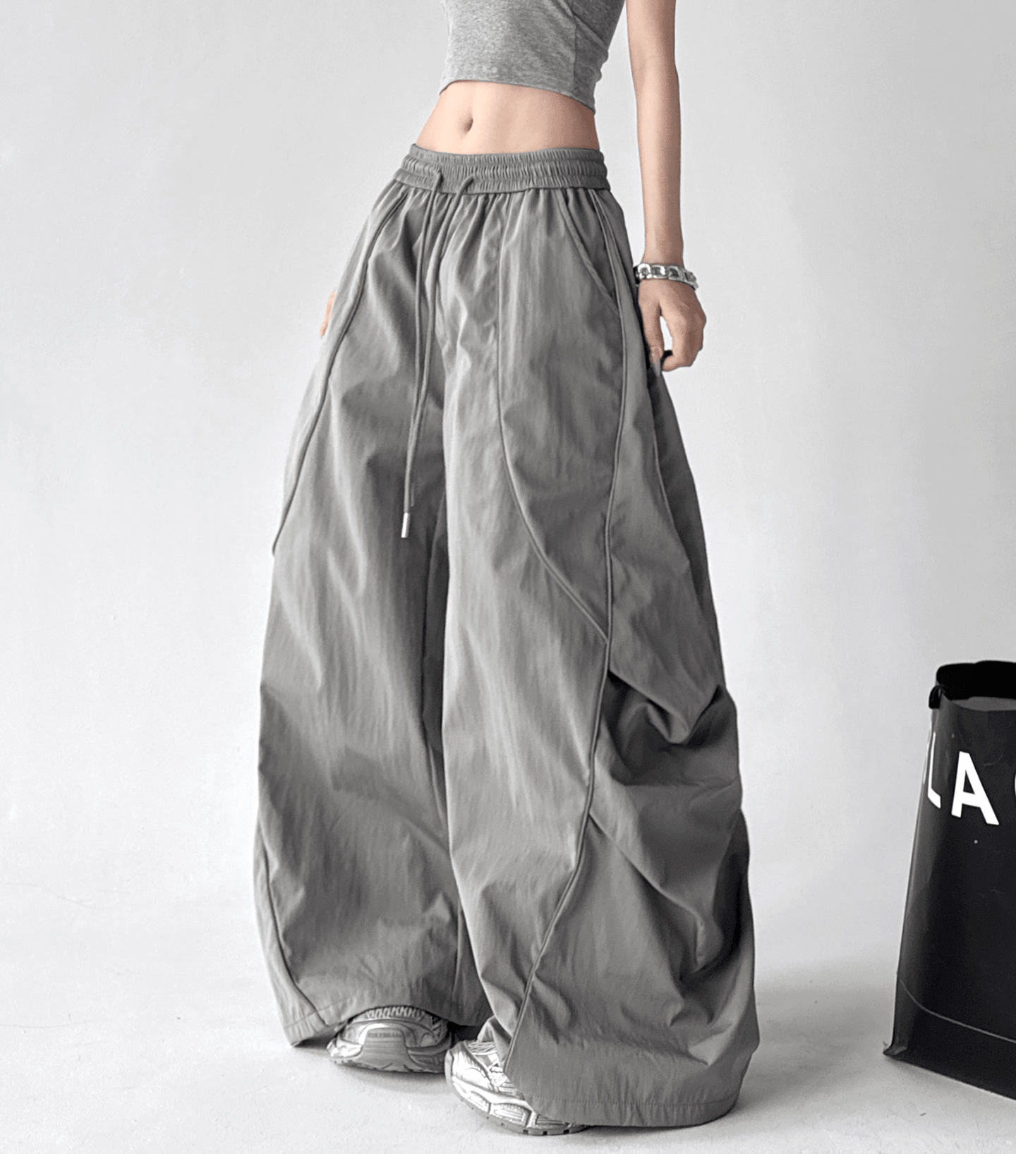 High - Waisted Draped Wide - Leg Pants – CT735 - COPPING THREADS - CT Select