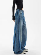 High - Waisted Loose Fit Wide - Leg Denim - COPPING THREADS - CHICISLAND