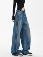High - Waisted Loose Fit Wide - Leg Denim - COPPING THREADS - CHICISLAND