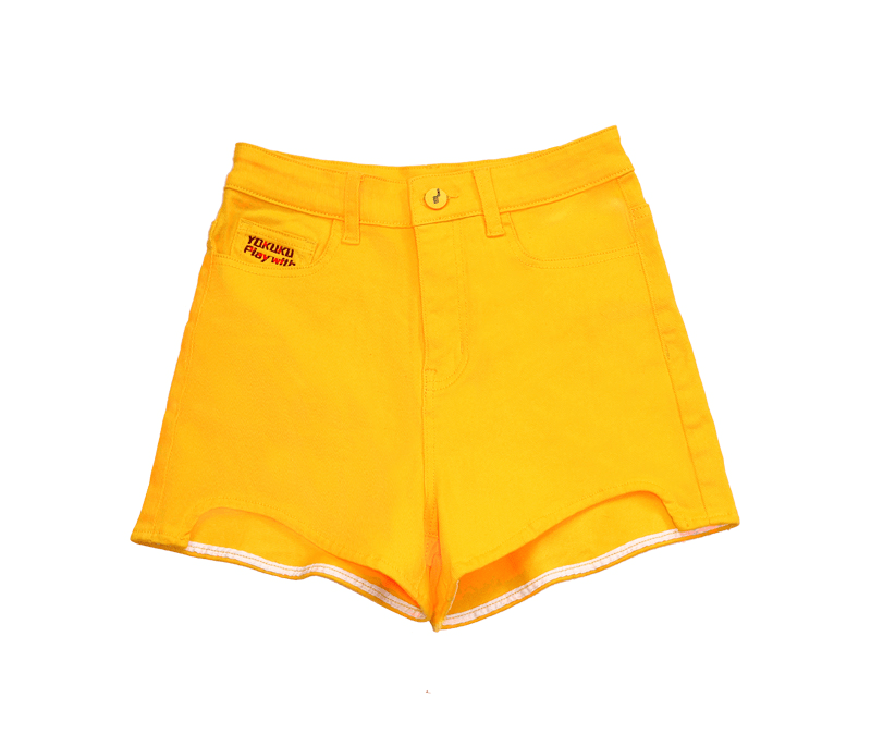 High - Waisted Slim Fit Shorts - COPPING THREADS - Yokuku