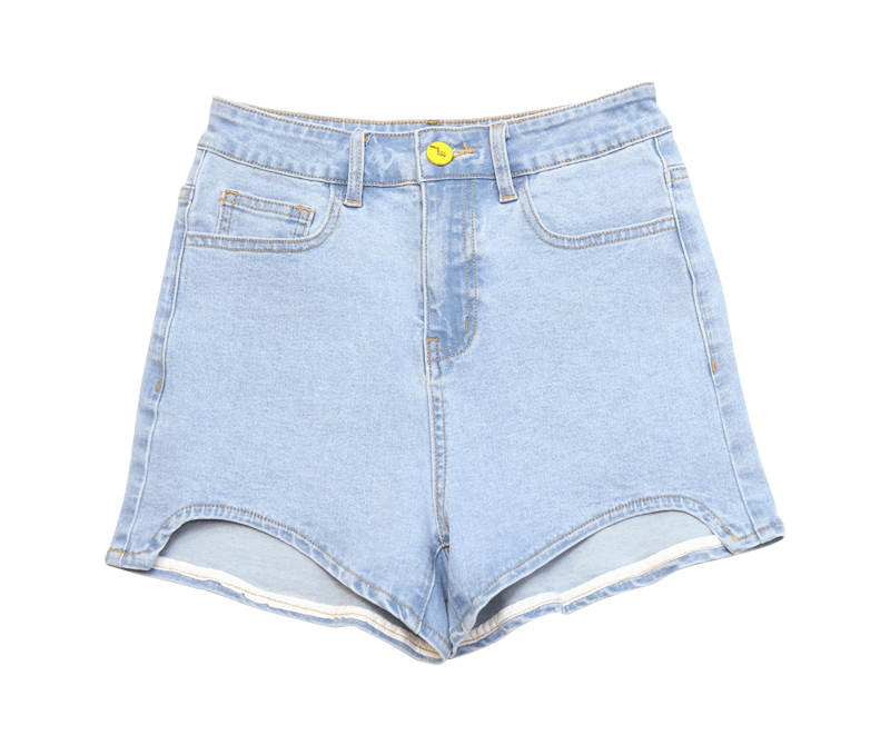 High - Waisted Slim Fit Shorts - COPPING THREADS - Yokuku