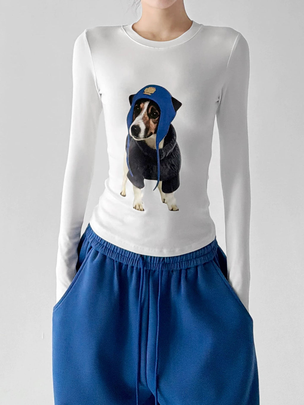 Hooded-Puppy Long-Sleeve T-Shirt - COPPING THREADS - CT ORIGINALS