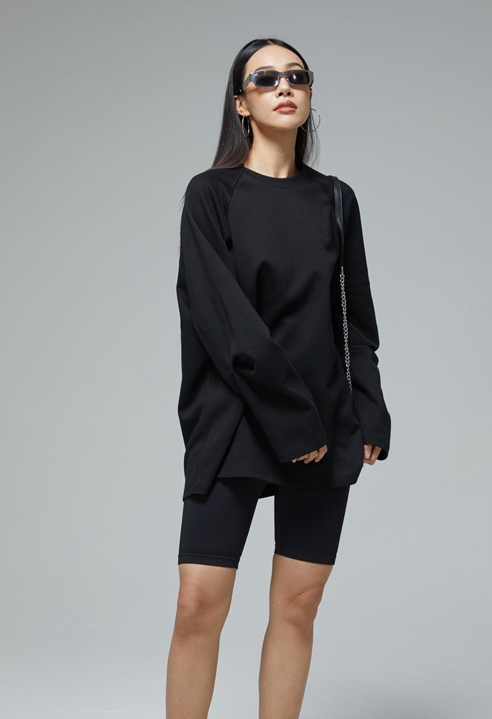 Horned Sleeve Design Long Sleeve Sweatshirt - COPPING THREADS - CT Select